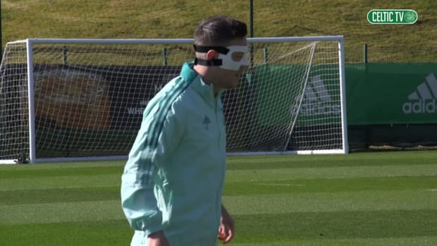 Celtic stars in training ahead of Rangers clash